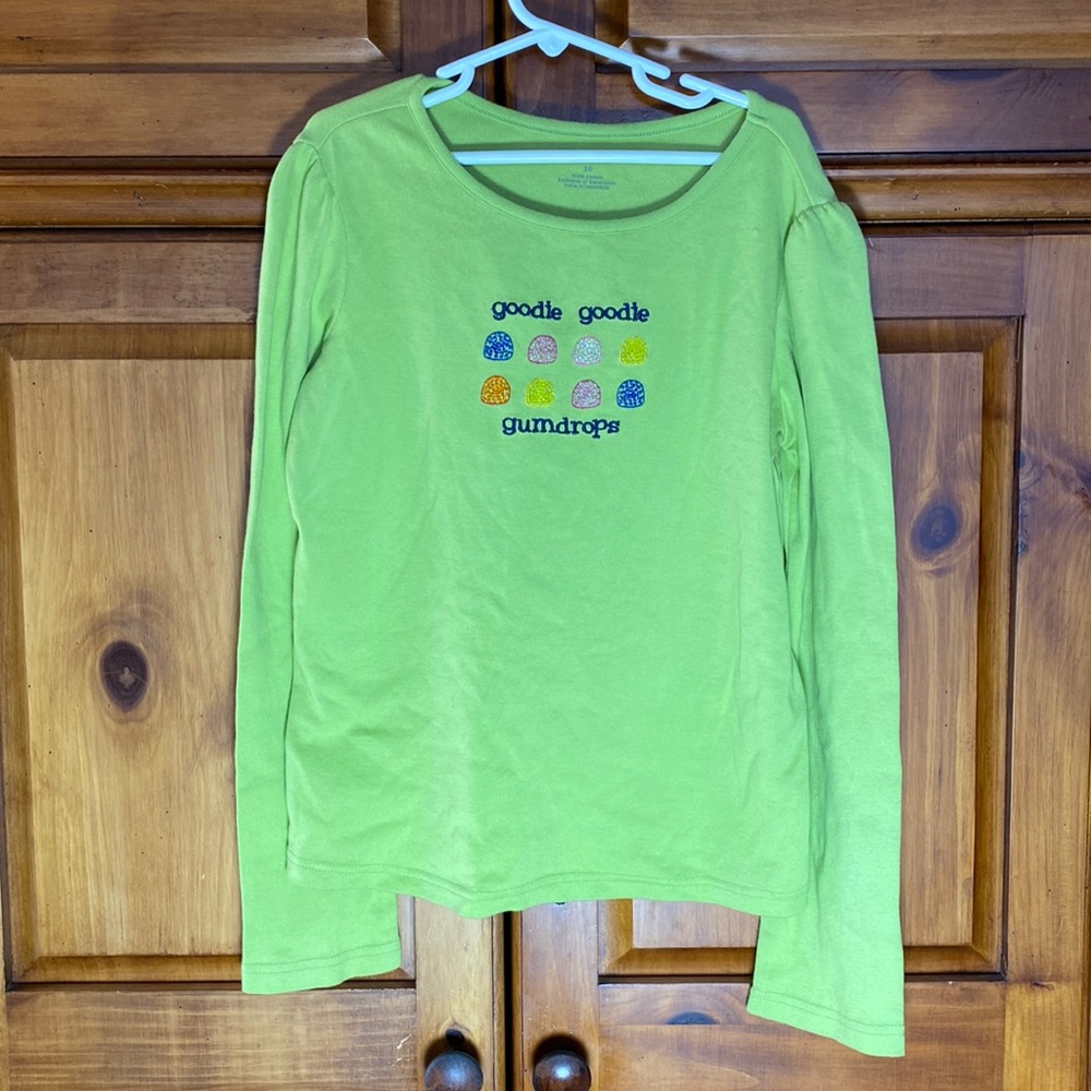 Gymboree Green Gumdrop Girls Long Sleeve Shirt